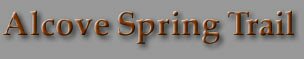 Alcove Spring Trail Photo Gallery